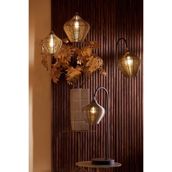 Lampadario color bronzo in metallo ø 27 cm Alvaro – Light & Living-image-1