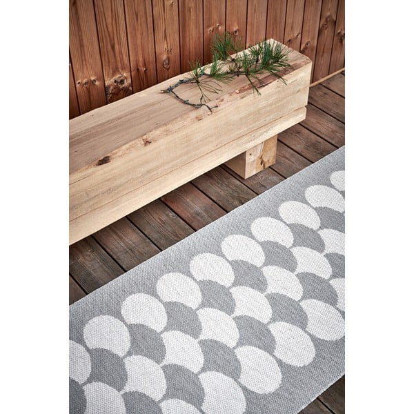 Passatoia da interno/esterno color crema 70x250 cm Poppy Linen – Pappelina-image-1