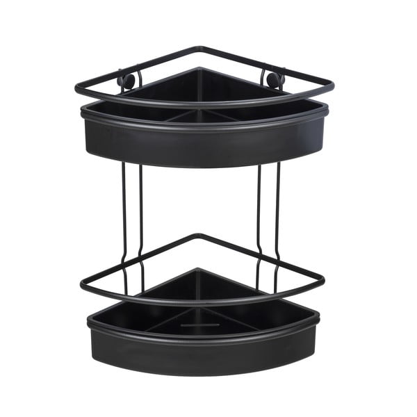 Mensola angolare nera per doccia , 30 x 22 cm Molinella - Wenko-image-3