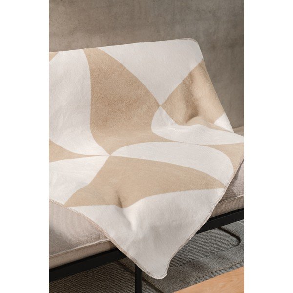Coperta beige/color crema 150x200 cm Tul – noo.ma-image-2
