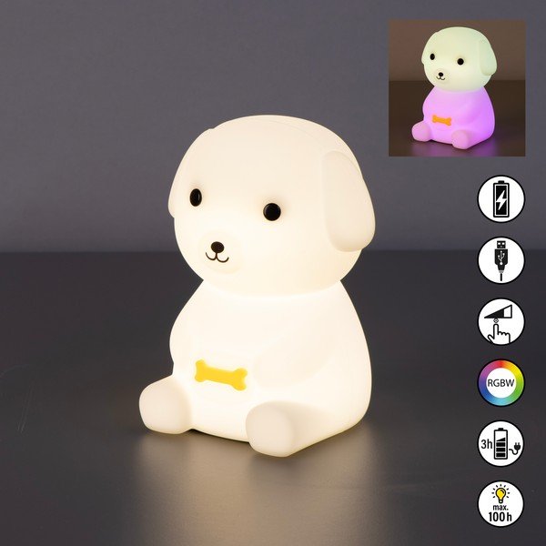 Luce notturna per bambini bianca Leo – Fischer & Honsel-image-3