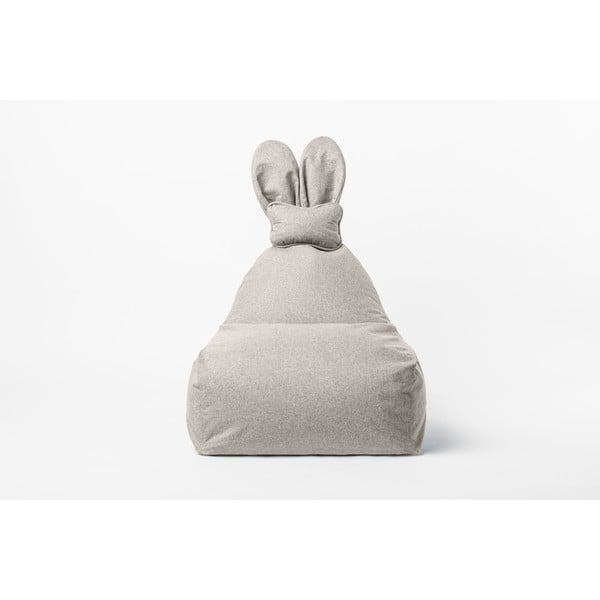Pouf a sacco per bambini beige Funny Bunny – The Brooklyn Kids-image-1