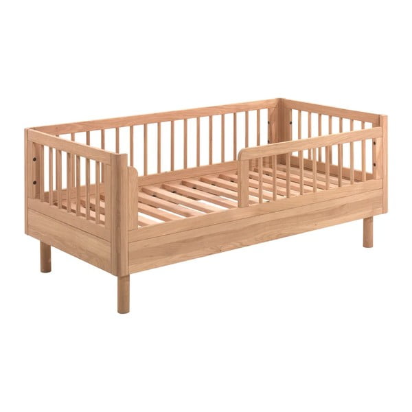 Lettino in legno di quercia di colore naturale 70x140 cm Forrest - Vipack