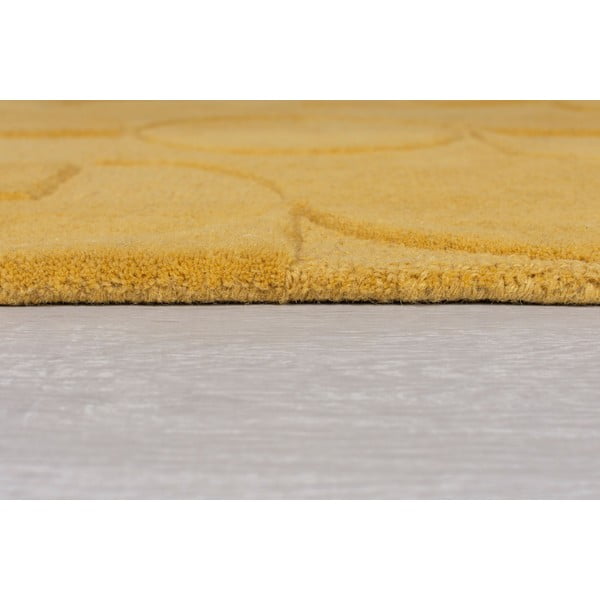 Tappeto in lana gialla 200x290 cm Gigi - Flair Rugs-image-4