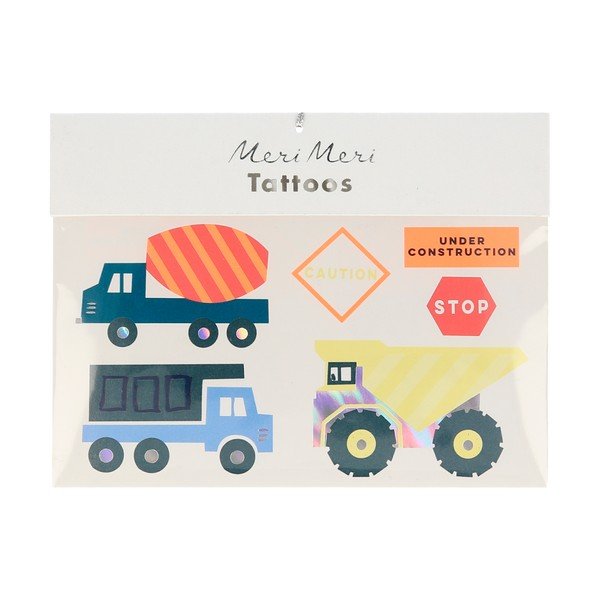 Tatuaggi per bambini Construction - Meri Meri