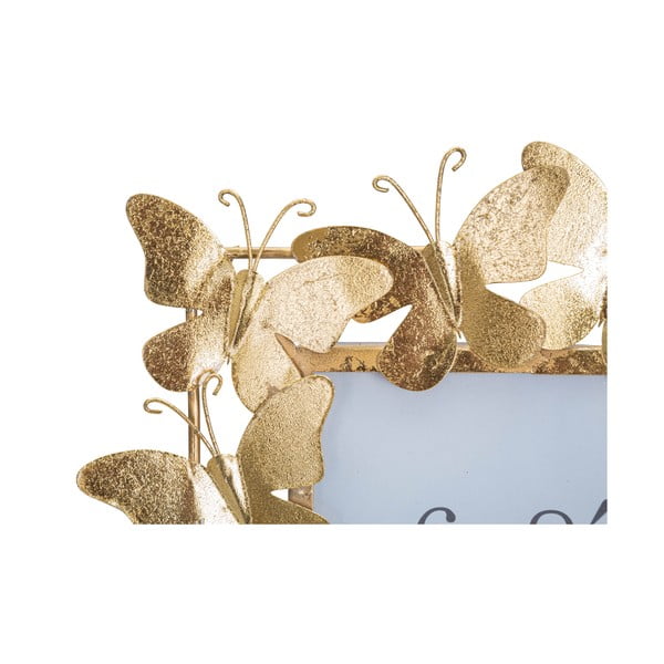 Cornice in metallo color oro 28x30,5 cm Butterfly - Mauro Ferretti-image-4