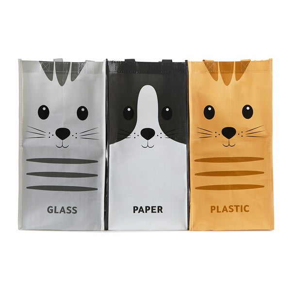 Set di sacchetti in plastica per la spazzatura 3x20 l Meow - Balvi