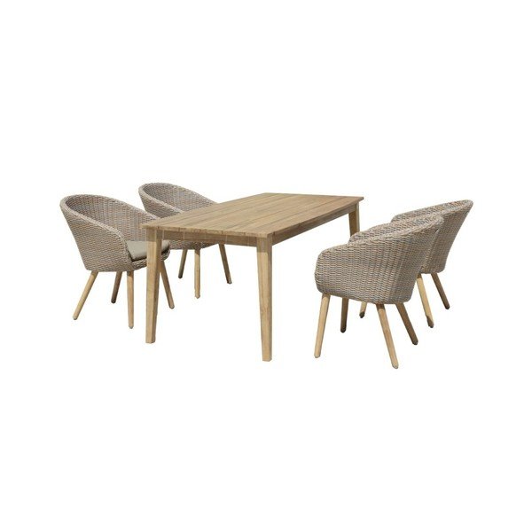 Tavolo da giardino in legno di acacia ADDU Visalia - Garden Pleasure-image-1