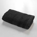 Asciugamano tipo terry nero in cotone 30x50 cm Tendresse – douceur d'intérieur