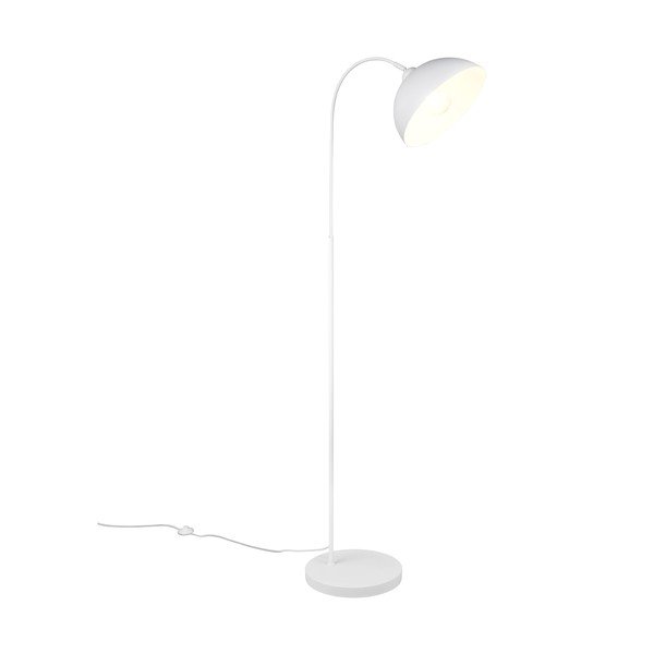 Lampada da terra bianca con paralume in metallo (altezza totale 170 cm) Sierra – Reality-image-1