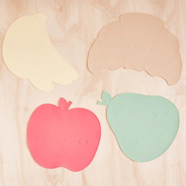 Tovaglietta per bambini in silicone 35x49 cm Croissant – OYOY Mini-image-1