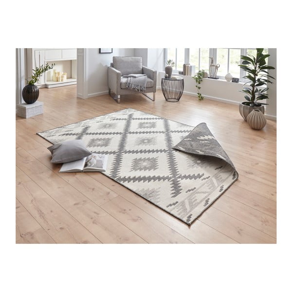 Tappeto da esterno grigio e crema , 290 x 200 cm Malibu - NORTHRUGS-image-2