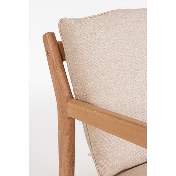 Set di mobili da giardino di colore naturale in acacia massiccia per 4 persone Danubio – Bizzotto-image-1