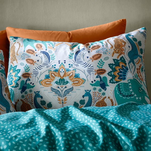 Biancheria da letto in cotone 200x200 cm Carnival Animals - Pineapple Elephant-image-2