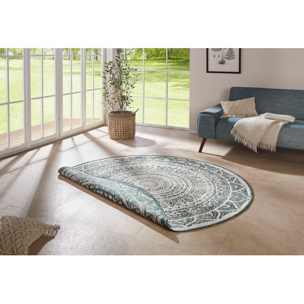 Tappeto da esterno verde e crema , ø 200 cm Siruma - NORTHRUGS-image-1