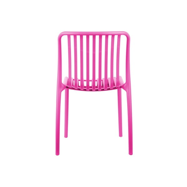 Sedia da pranzo rosa in plastica Glee – Leitmotiv-image-1