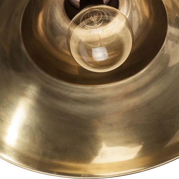 Lampada a sospensione con paralume in metallo blu scuro e oro ø 40 cm Sublime - HF Living-image-2