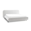 Letto matrimoniale imbottito beige con contenitore e rete inclusi 160x200 cm Pointt – ELTAP