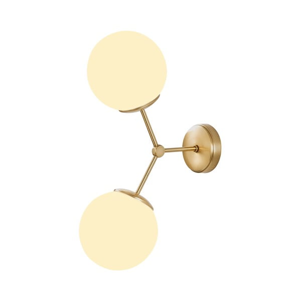 Lampada da parete di colore bianco-oro Damar - Opviq lights-image-2
