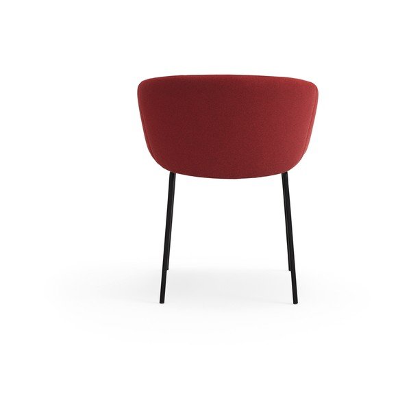 Sedia da pranzo burgundy in imbottito Add – Teulat-image-4
