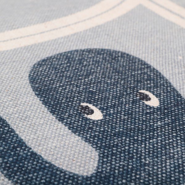 Tappeto per bambini in cotone fatto a mano, ø 120 cm Little Deep Blue - Nattiot-image-4