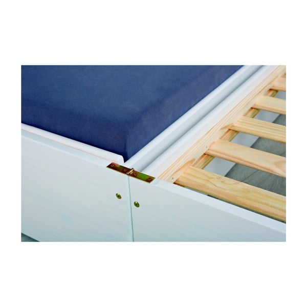 Divano letto singolo bianco triplo - Evergreen House-image-1