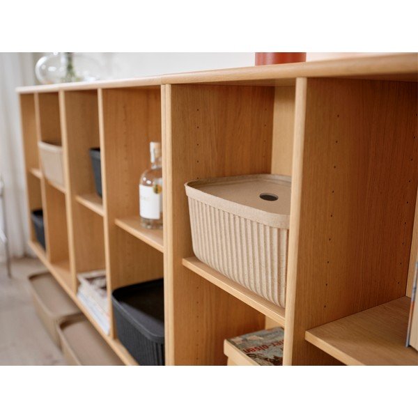 Scatole in set con coperchio nere 2 pz 32x23x20,5 cm Pulp – Zone-image-1