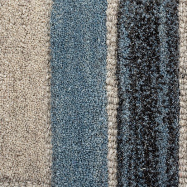 Tappeto in lana blu/grigio 160x230 cm Russo - Flair Rugs-image-2