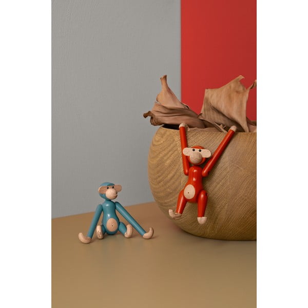 Statua in legno altezza 9,5 cm Monkey Mini - Kay Bojesen Denmark-image-2