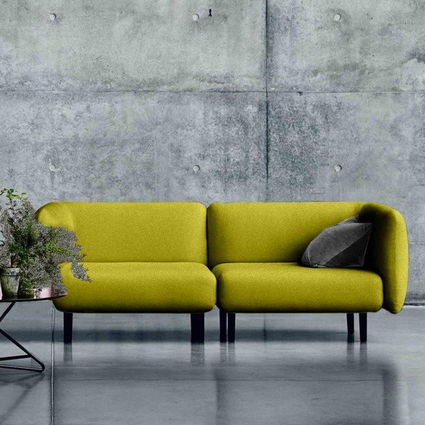Divano giallo , 230 cm Elle - Softline-image-2