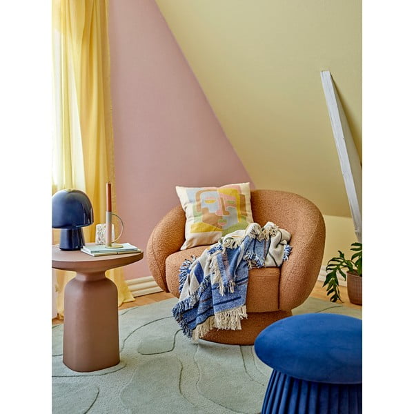 Coperta in cotone riciclato 130x160 cm Toscana - Bloomingville-image-1