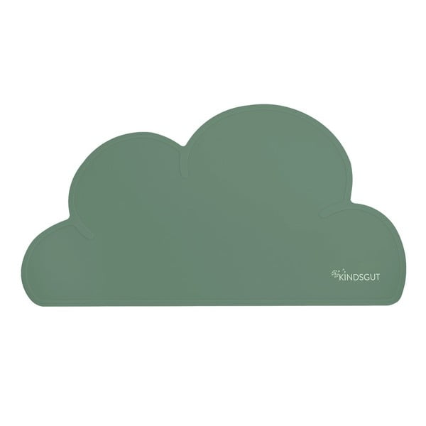 Tovaglietta in silicone verde Cloud, 49 x 27 cm - Kindsgut