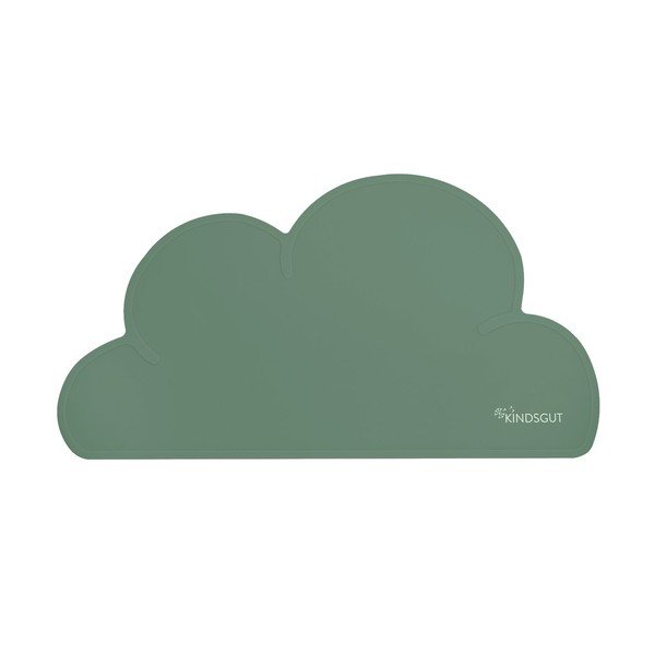 Tovaglietta in silicone verde Cloud, 49 x 27 cm - Kindsgut