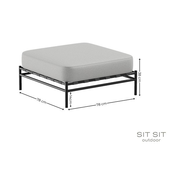 Pouf da giardino grigio chiaro Dandy - Sit Sit-image-4
