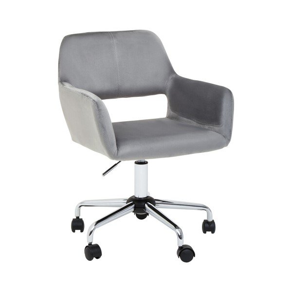 Sedia da ufficio grigia imbottito Brent – Premier Housewares