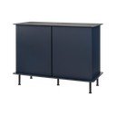 Credenza blu scuro con apertura per cavi 120x88x50 cm Suumo – noo.ma