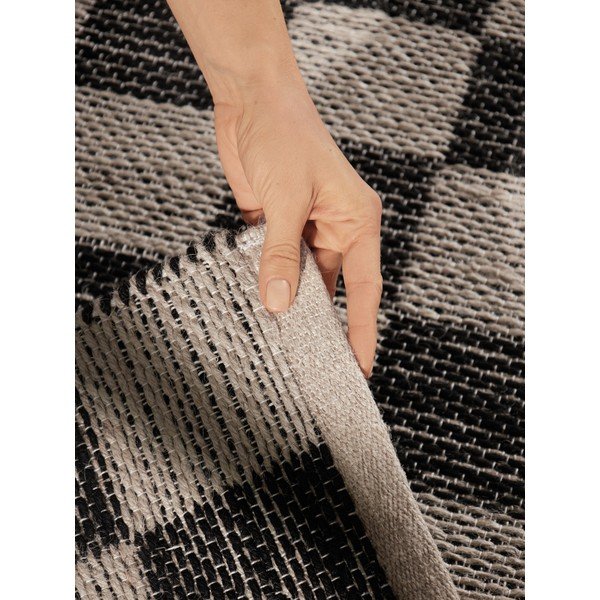 Passatoia nera/color crema in misto iuta reversibile/tessuta a mano 80x300 cm Rex – Hanse Home-image-3