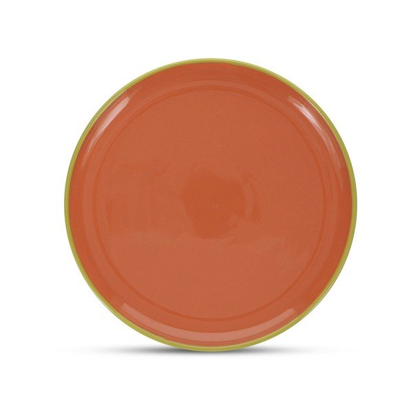Piatto verde/arancione in gres ø 26 cm Duo – ONA