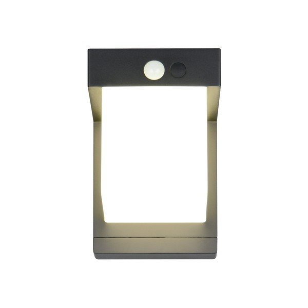 Illuminazione esterna LED con alimentazione a pannelli solari con sensore di movimento da parete (altezza totale 14 cm) Colombo – Reality-image-3