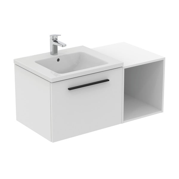 Mobile da bagno basso grigio e beige a sospensione 40x44 cm i.Life B - Ideal Standard-image-2
