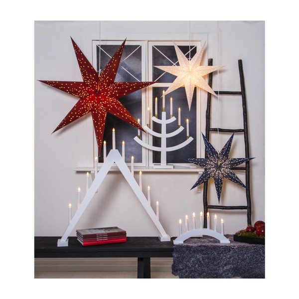 Portacandele natalizio a LED bianchi, altezza 79 cm Trill - Star Trading-image-4