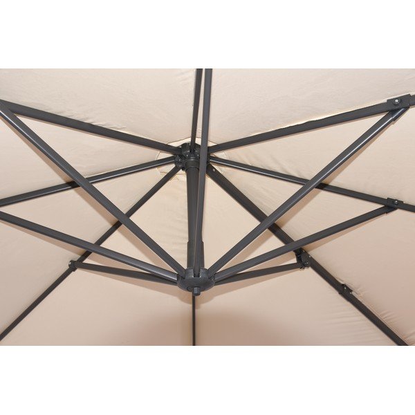 Ombrellone crema 300x300 cm Deluxe - Garden Pleasure-image-2