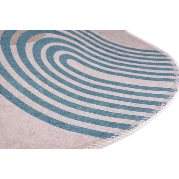 Tappeto rotondo blu/grigio ø 80 cm - Vitaus-image-2