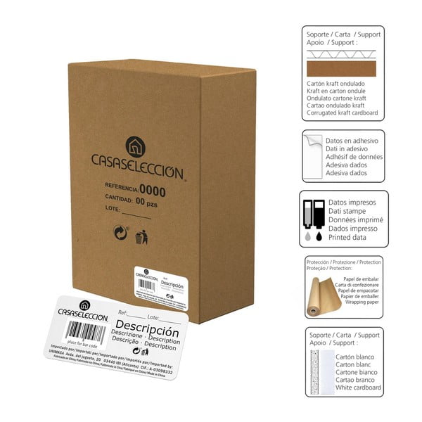 Comodino in legno esotico di colore naturale Natural Way - Casa Selección-image-4