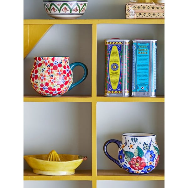 Tazze in set in gres 2 pz 330 ml Florist – Bloomingville-image-1