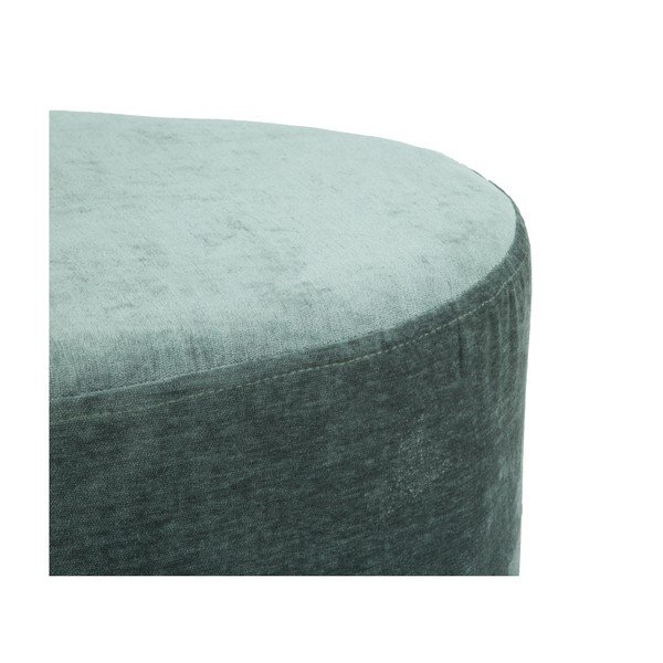 Pouf verde menta con base dorata Ovale - Mauro Ferretti-image-1