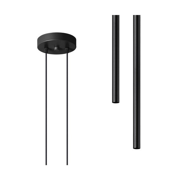 Lampadario nero in metallo ø 15 cm Fideus – Sollux-image-4