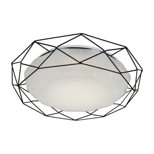 Plafoniera a LED bianca con paralume in metallo 43x43 cm Sven - Candellux Lighting