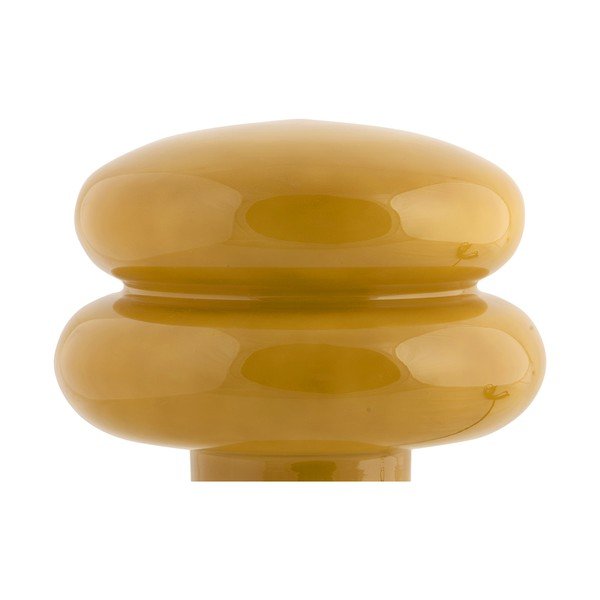 Lampada da tavolo giallo ocra in vetro (altezza totale 24 cm) Incesante – Leitmotiv-image-4