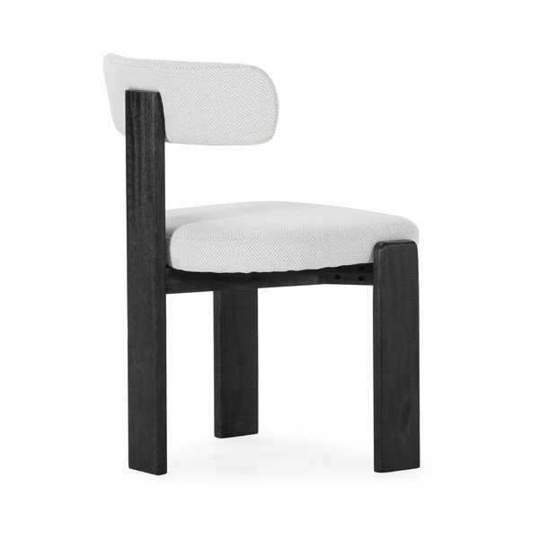 Sedie da pranzo in set nere/grigio chiaro in imbottito 2 pz Nadia – MOME-image-2